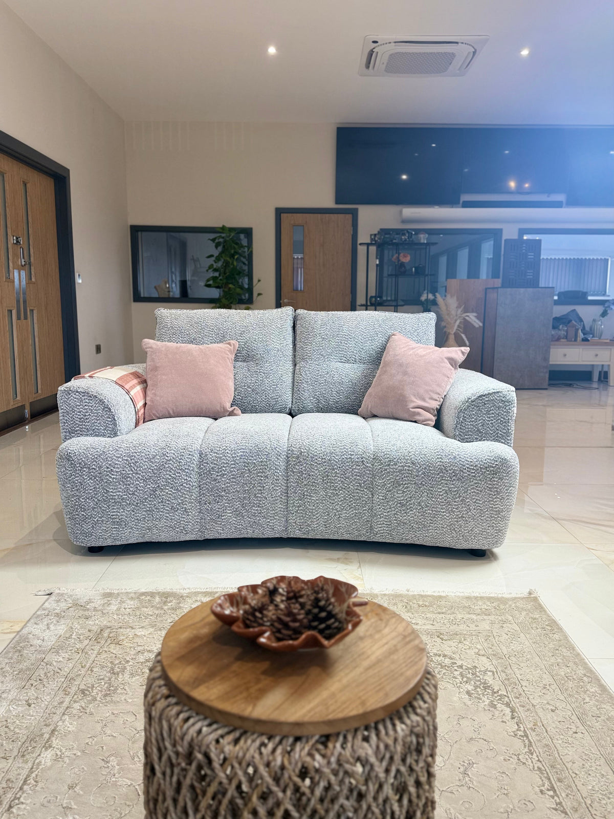 Cordova Sofa Grey 2 Seater