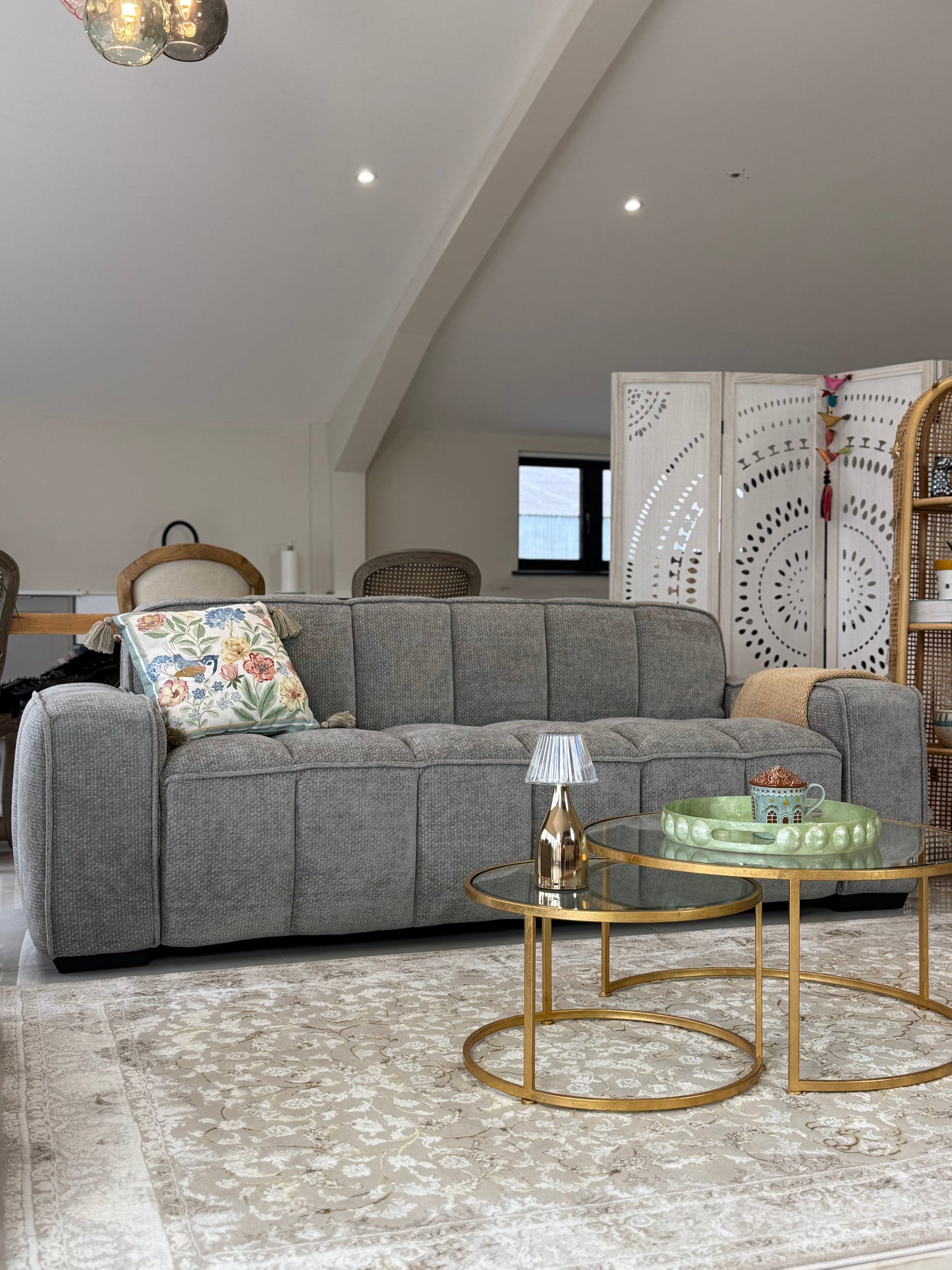 Paris Sofa Grey 3 Seater