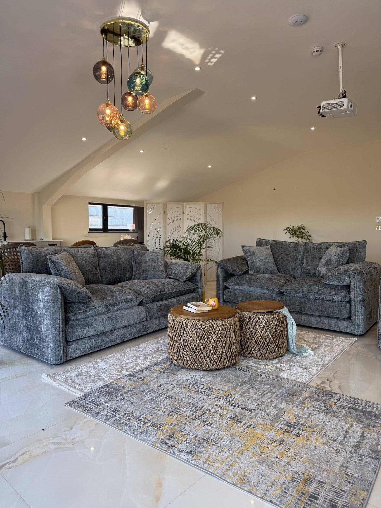 Solaya Sofa Grey 3+2 Set