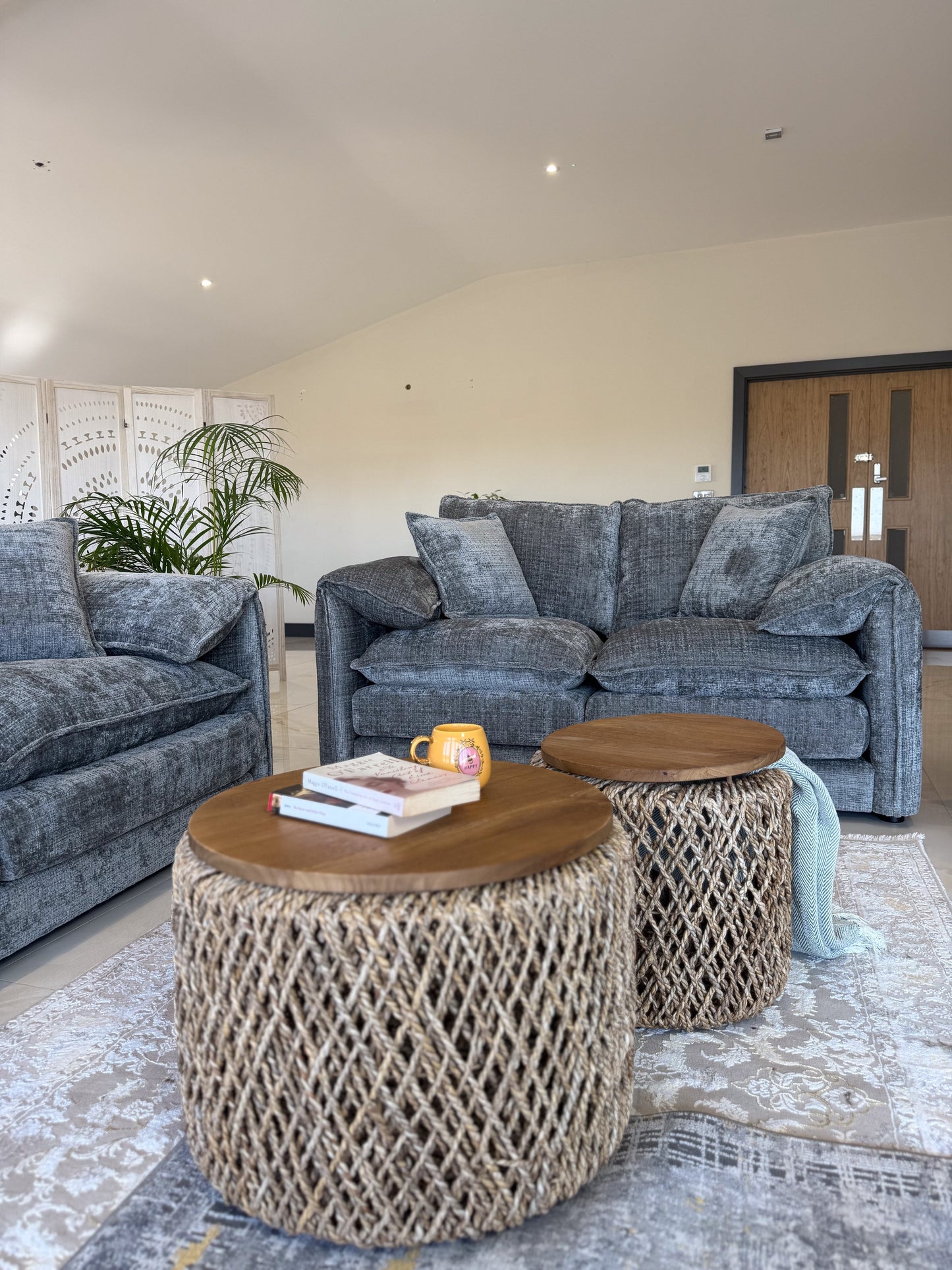Solaya Sofa Grey 3+2 Set