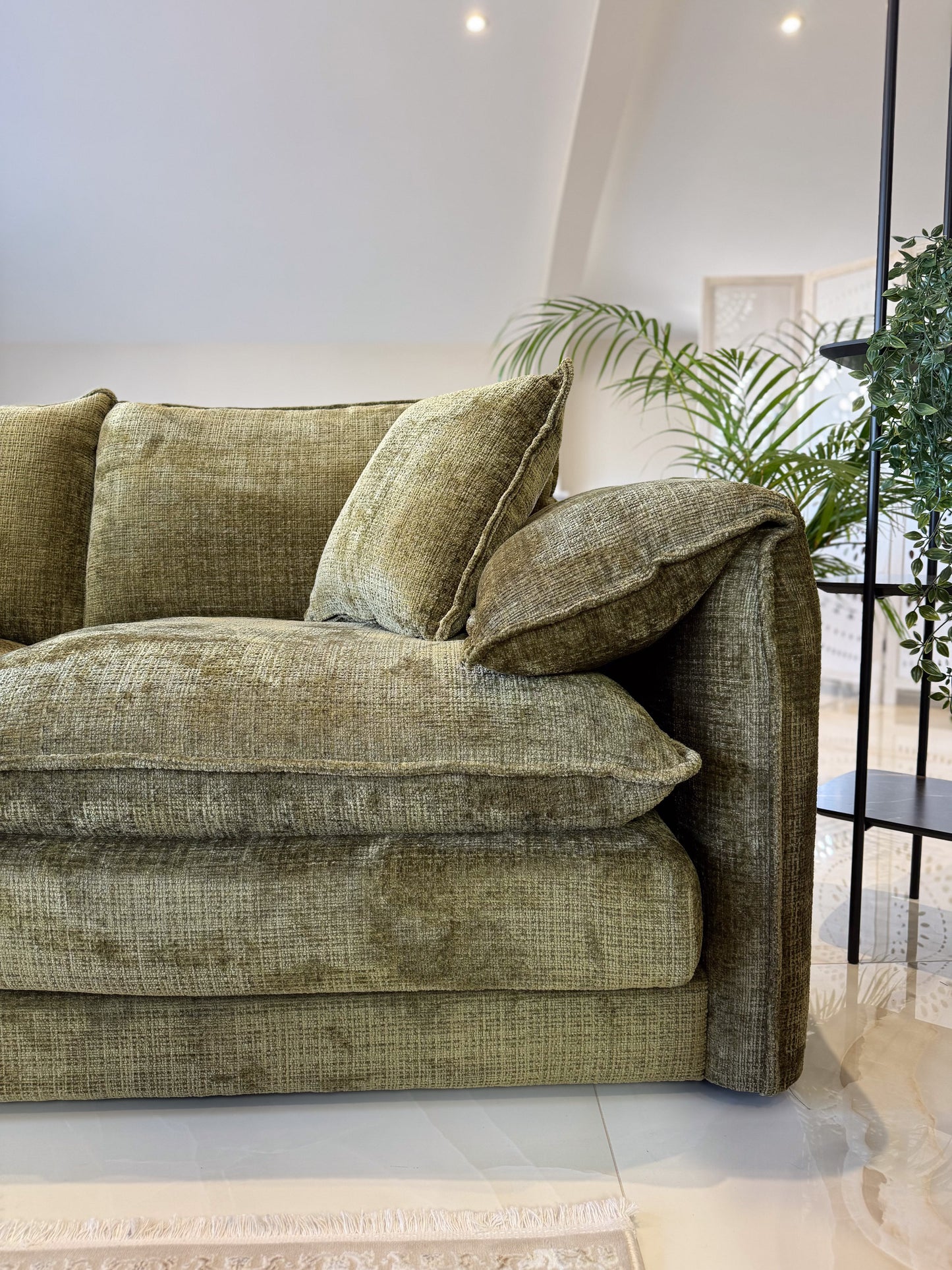 Solaya Sofa Green 3 Seater