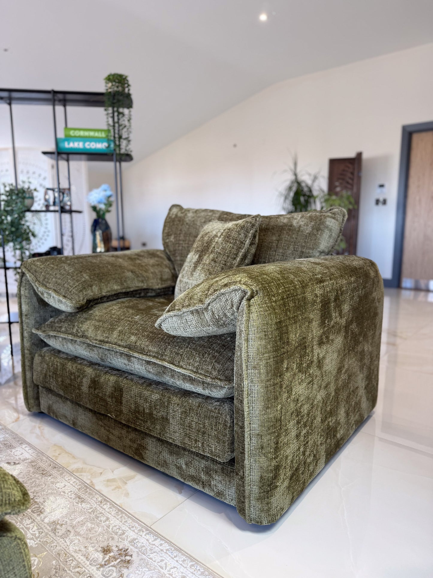 Solaya Sofa Green Armchair
