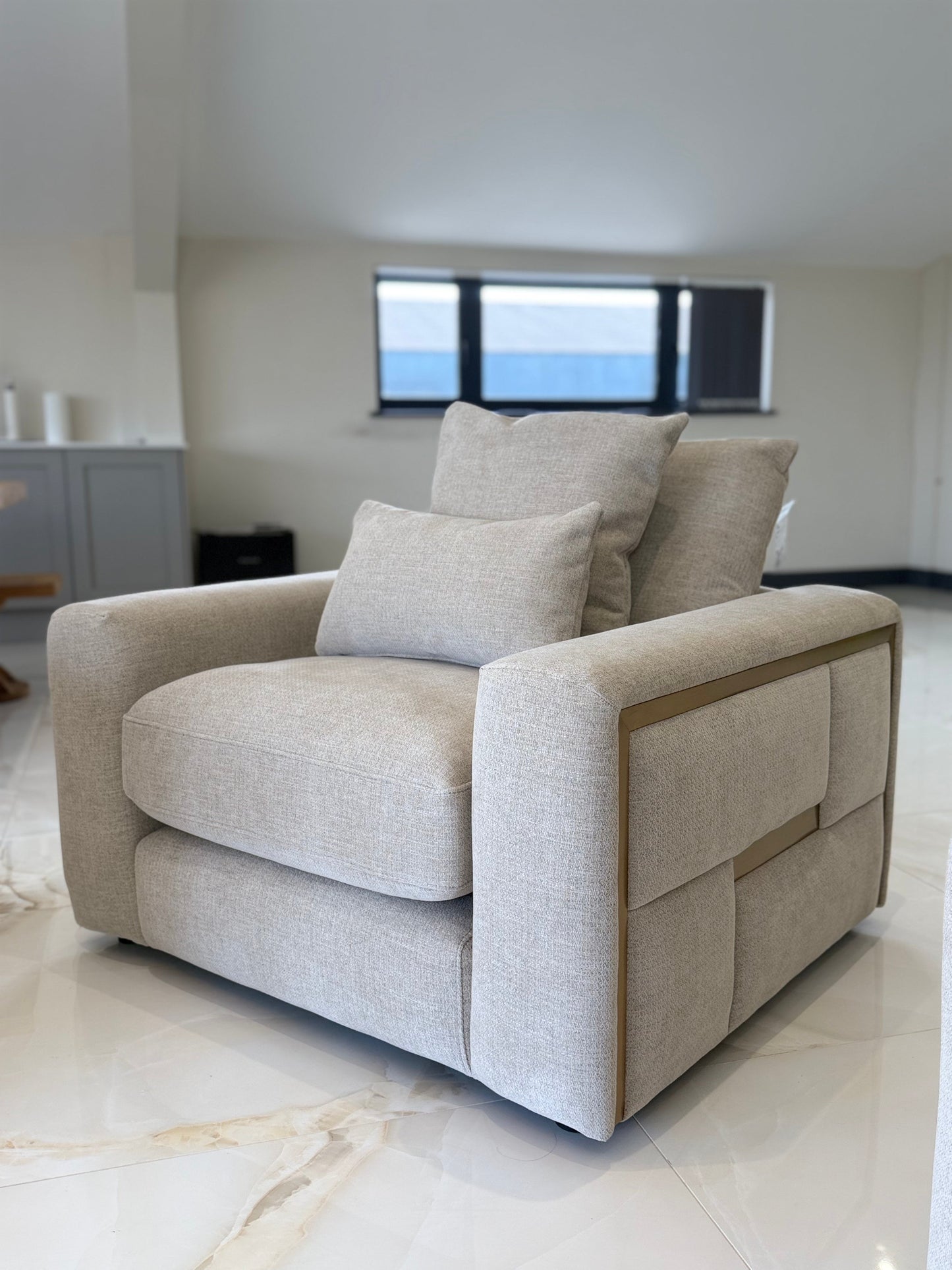 Jupiter Sofa Beige Armchair