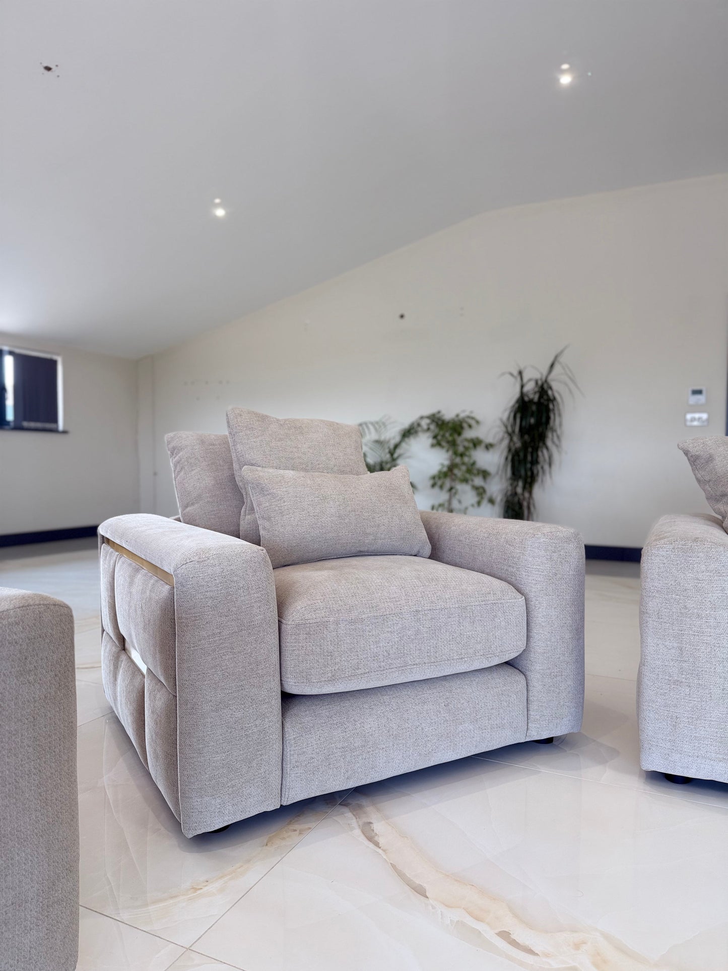 Jupiter Sofa Beige Armchair