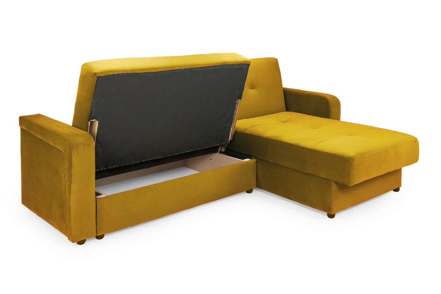 Kair Sofabed Plush yellow Universal Corner