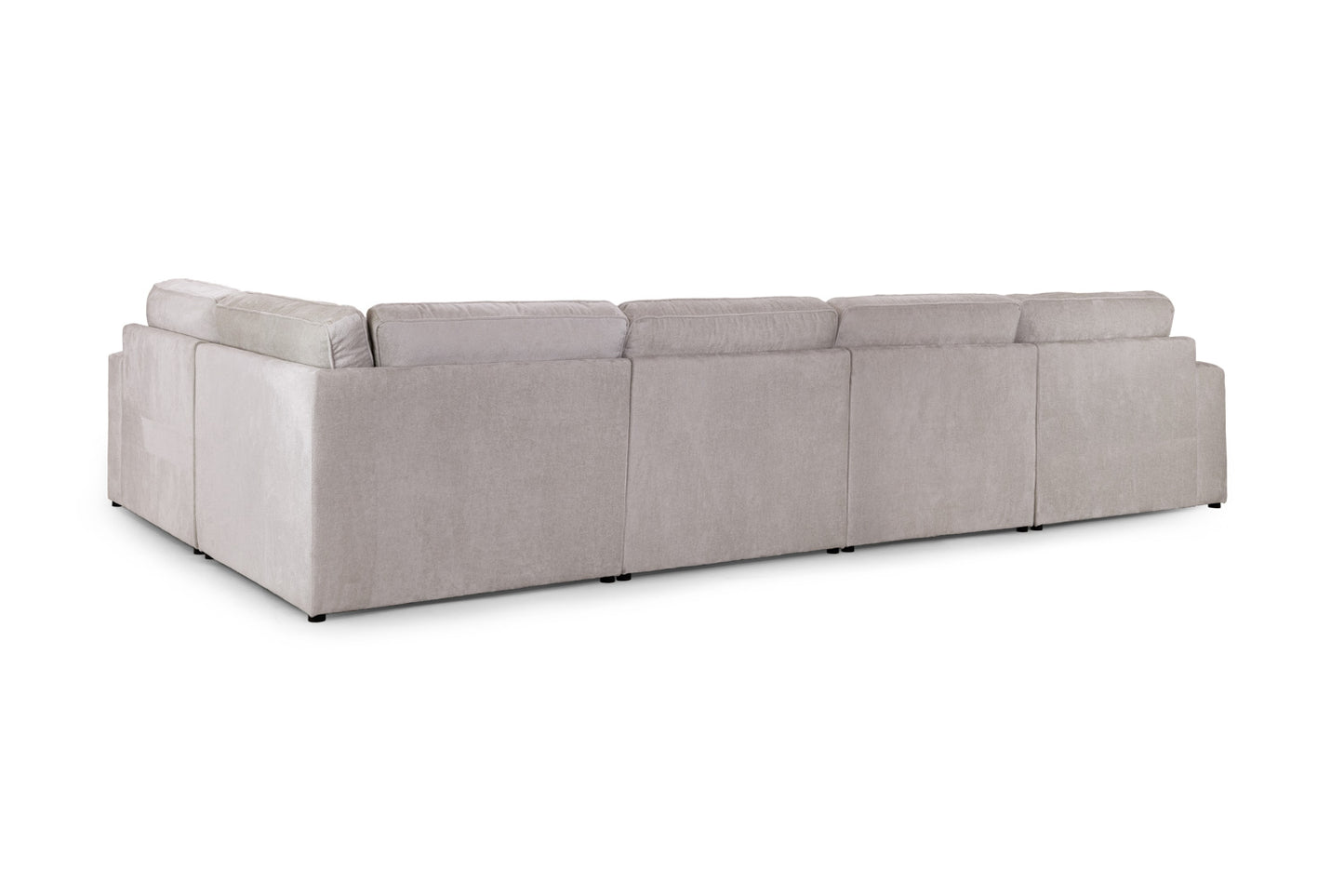 Kiana Sofa Mocha Modular Corner with Footstool