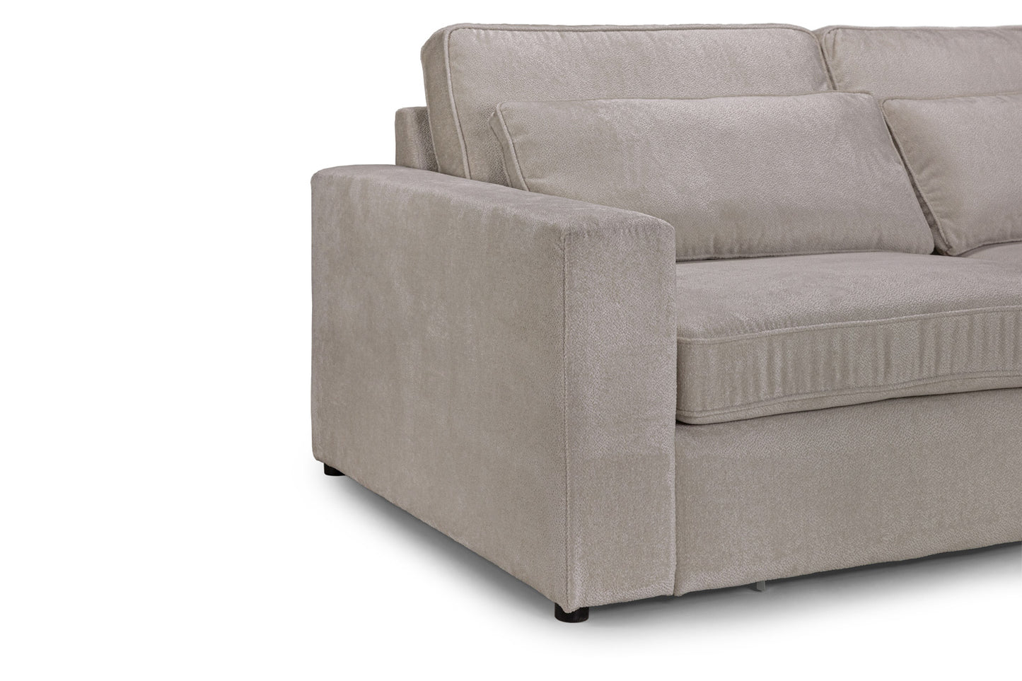 Kiana Sofa Mocha Modular Corner with Footstool