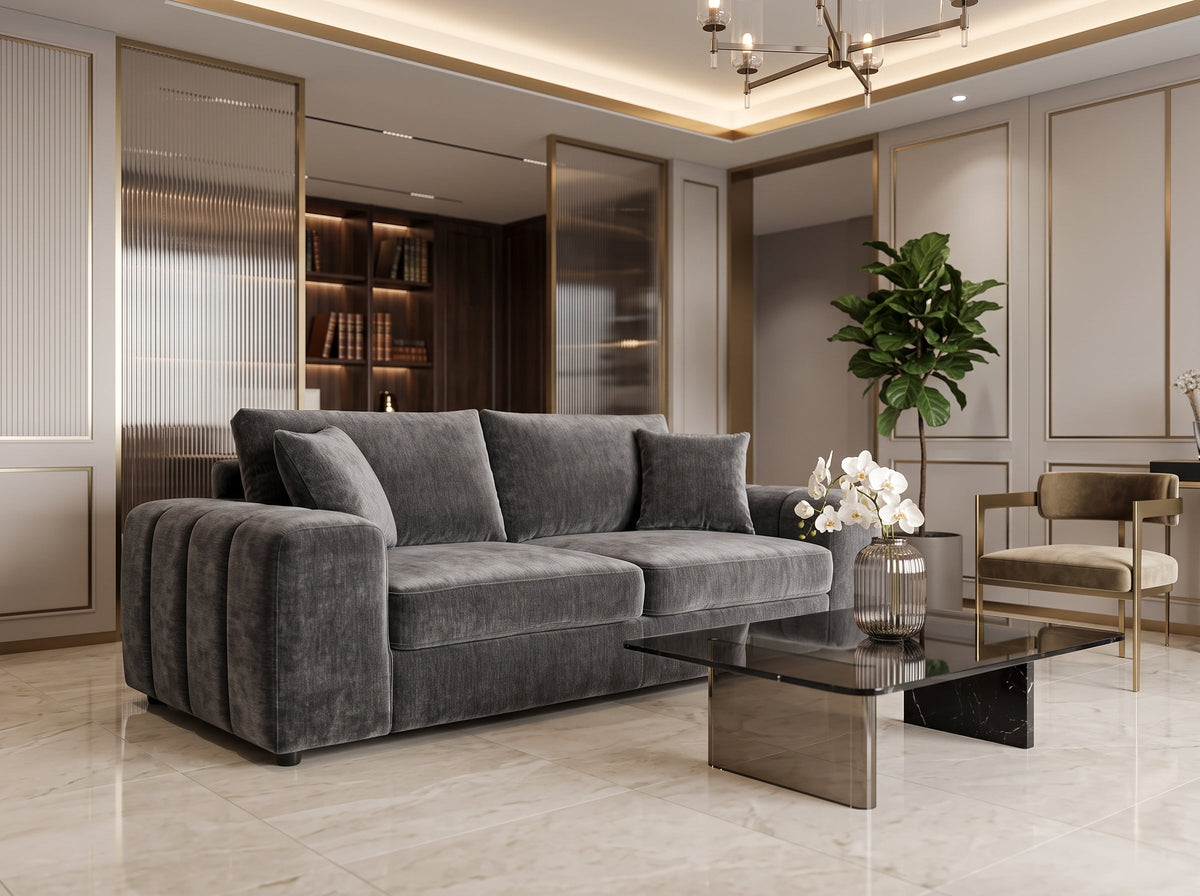 Laguna Sofa Grey 3 Seater