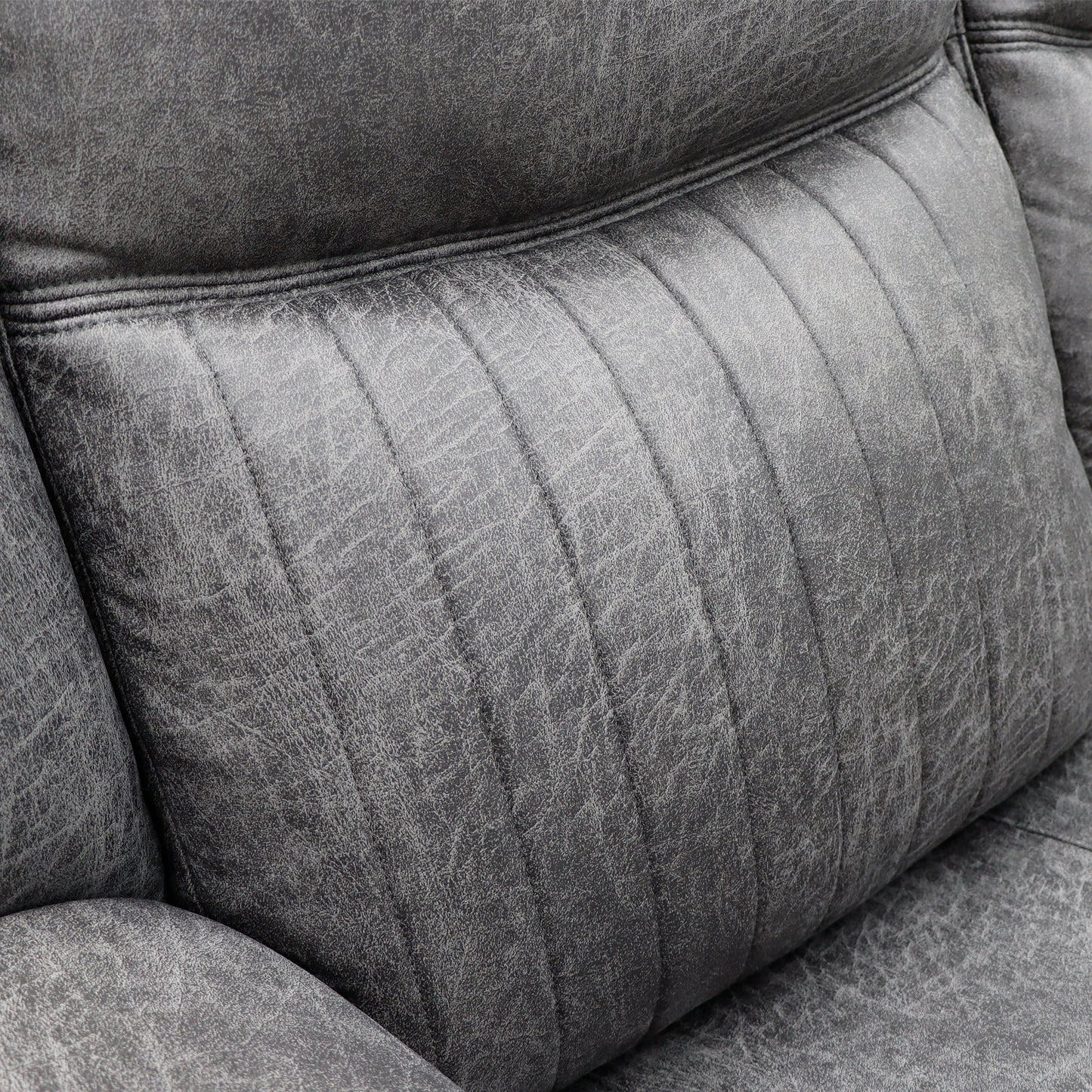 Leon Electric Recliner Sofa Grey 3 Seater