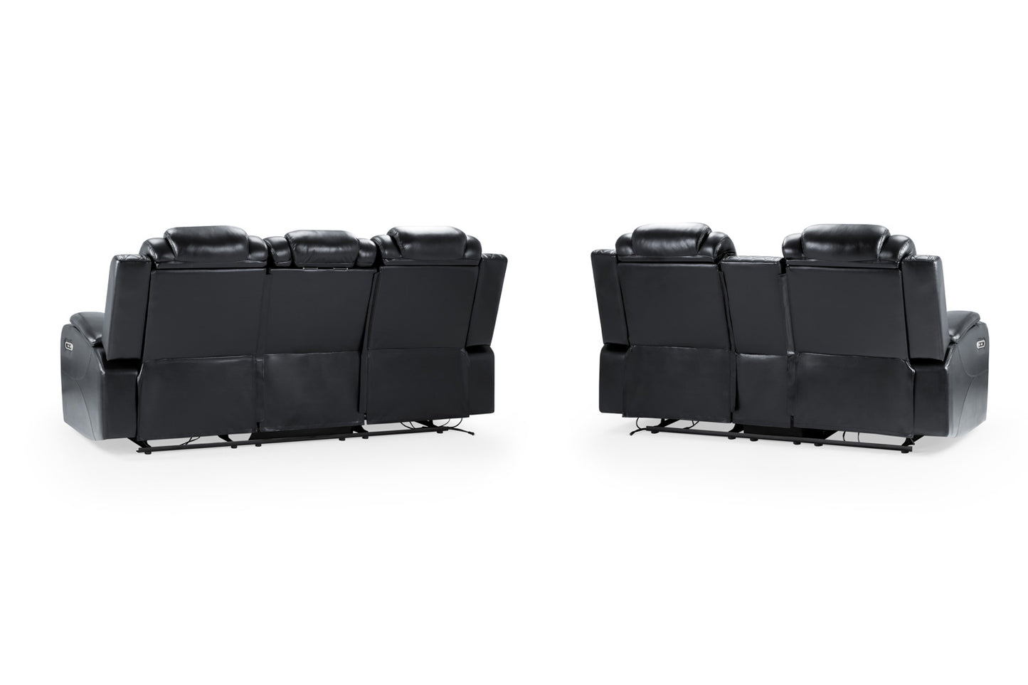 London Recliner Sofa Black 3+2 Set