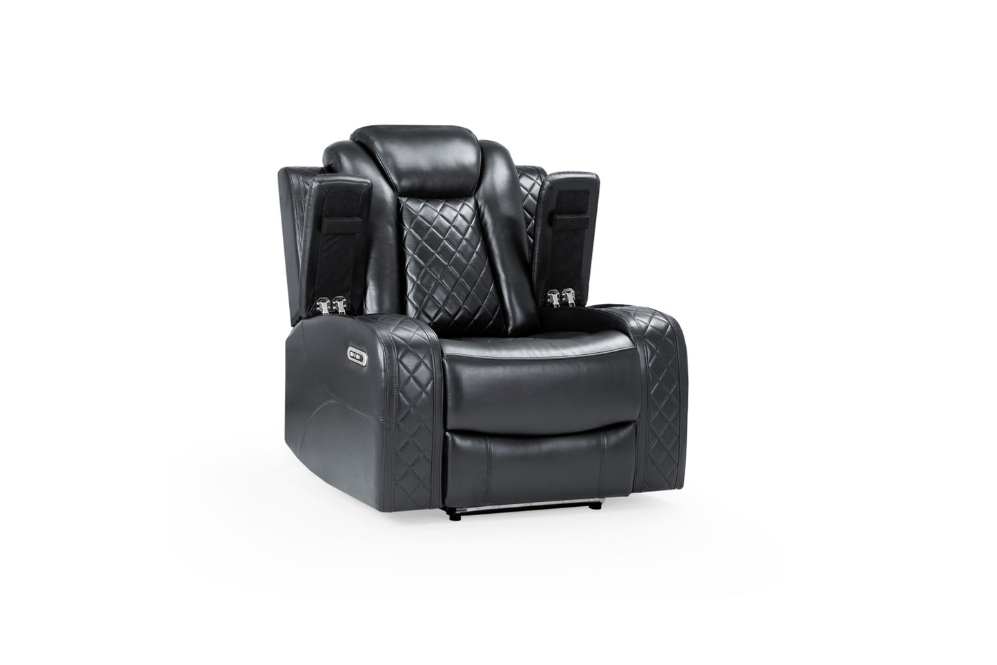 London Recliner Sofa Black Armchair