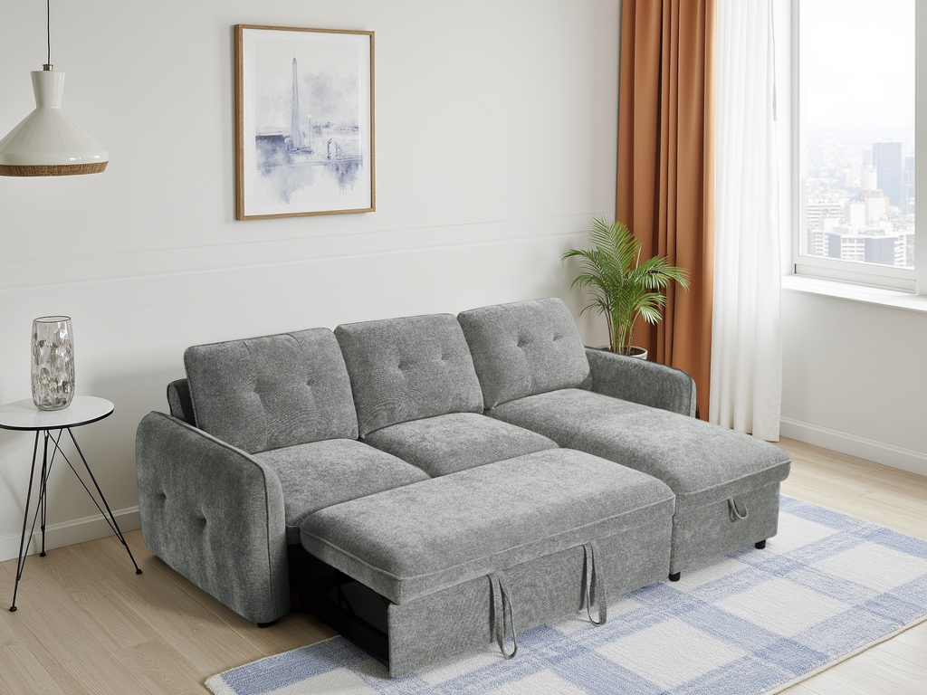 Moscow Sofabed Grey Universal Corner