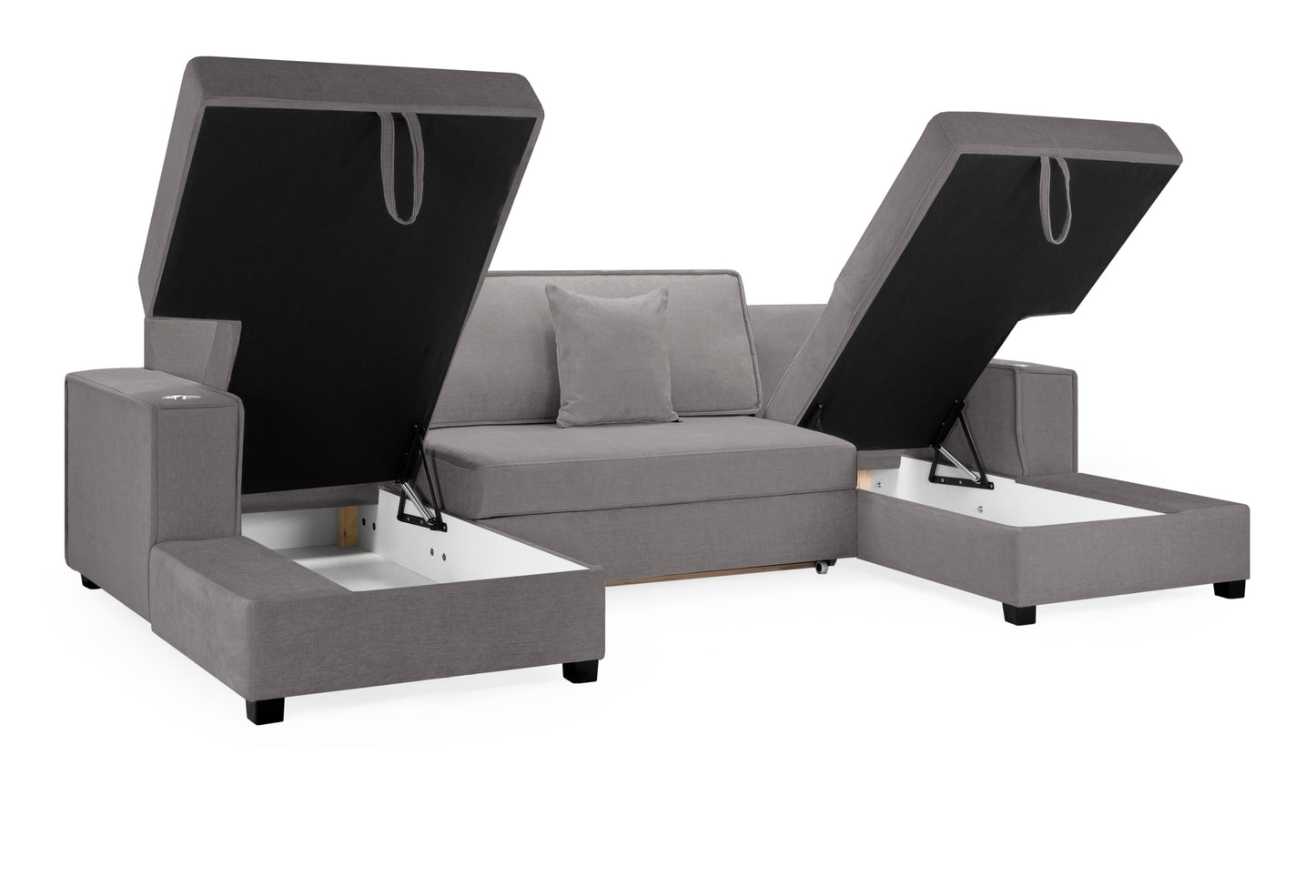 Milan Sofabed Grey Universal Corner