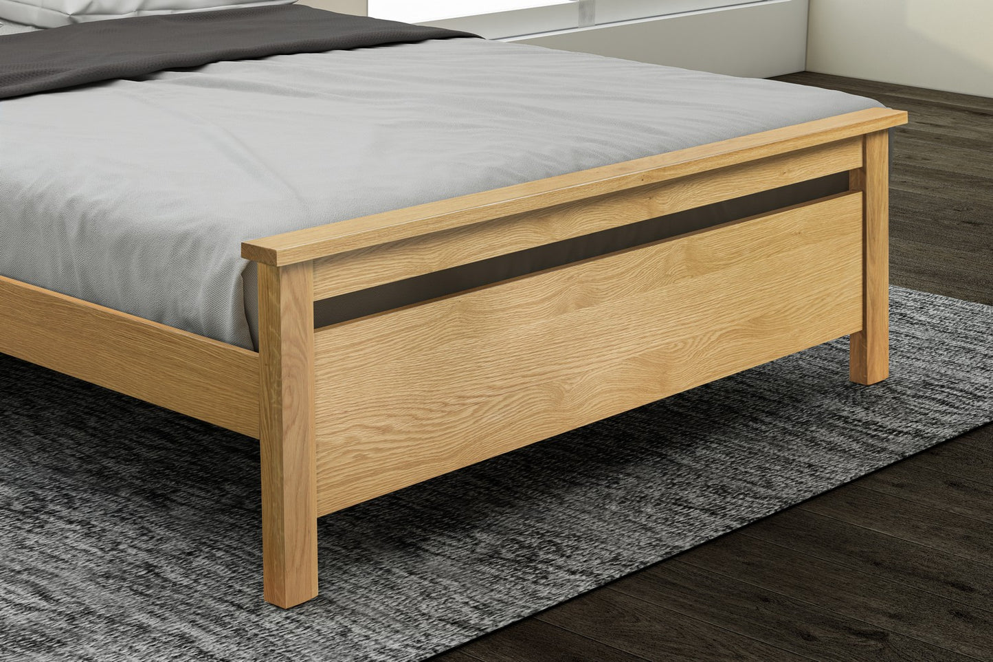 Nero Bed Frame Double Oak