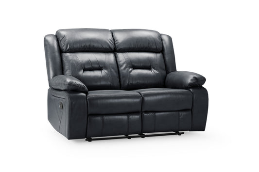 Novie Recliner Sofa Black 2 Seater
