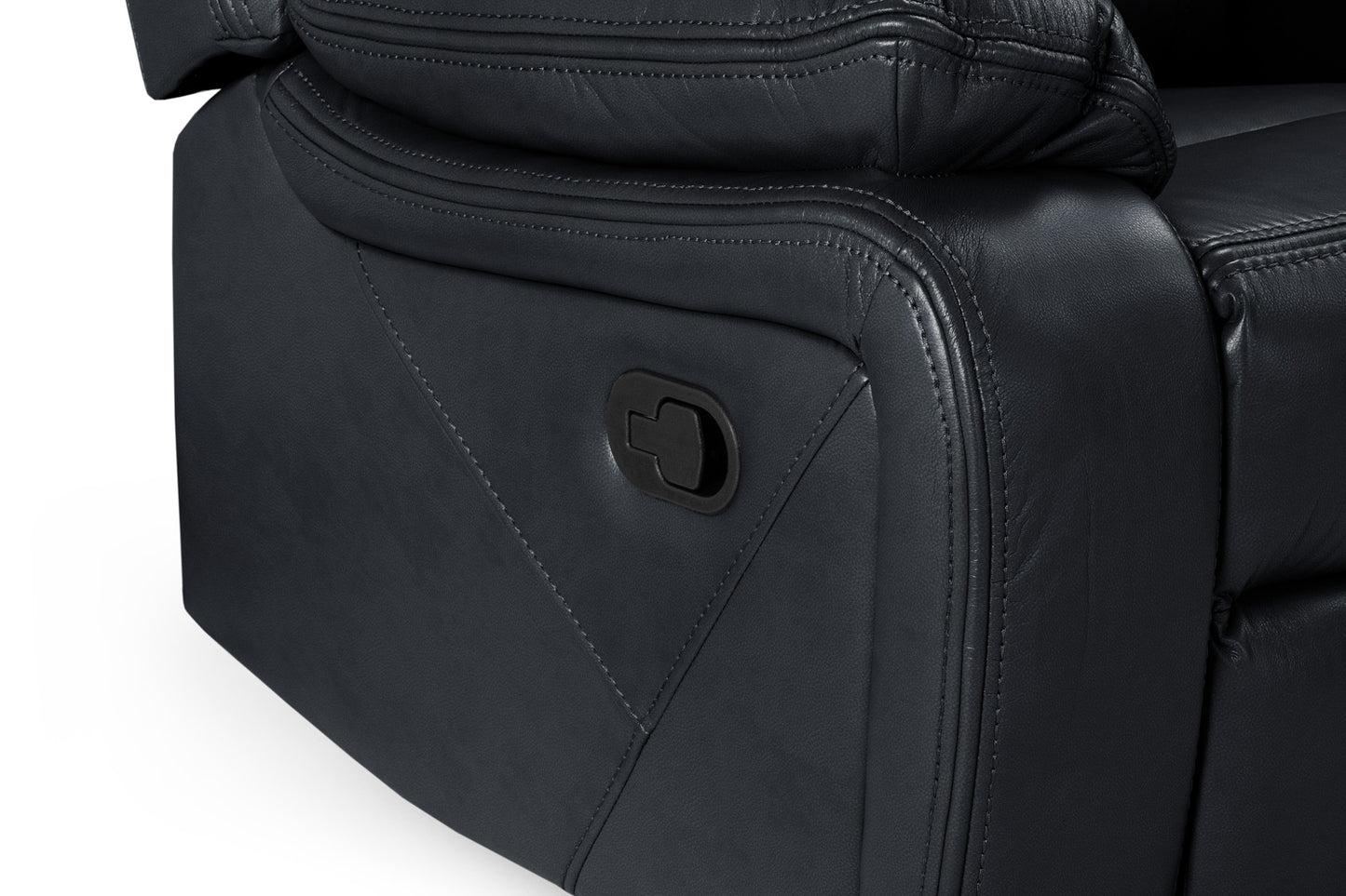 Novie Recliner Sofa Black Armchair