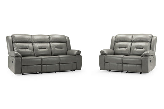 Novie Recliner Sofa Grey 3+2 Set