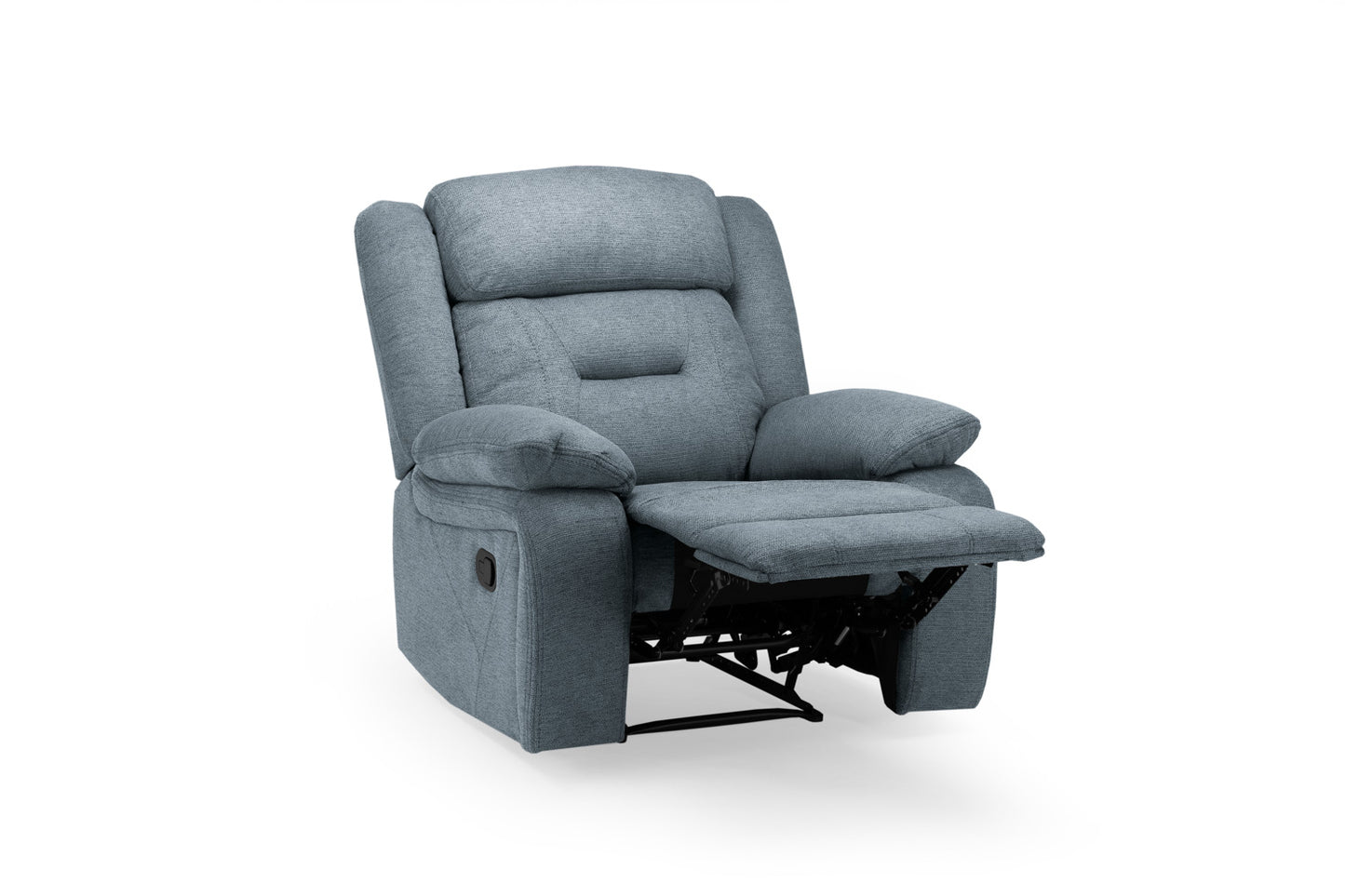 Novie Recliner Sofa Grey Fabric Armchair