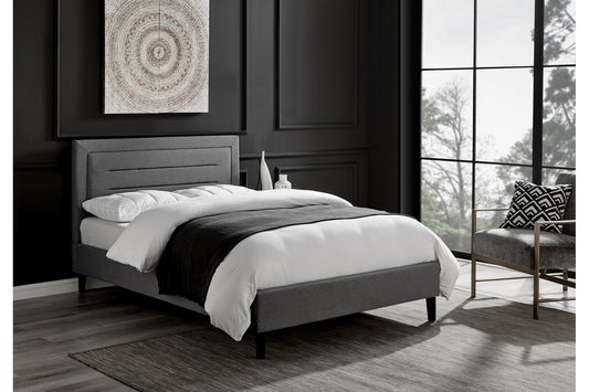 Picasso Bed Frame King Grey