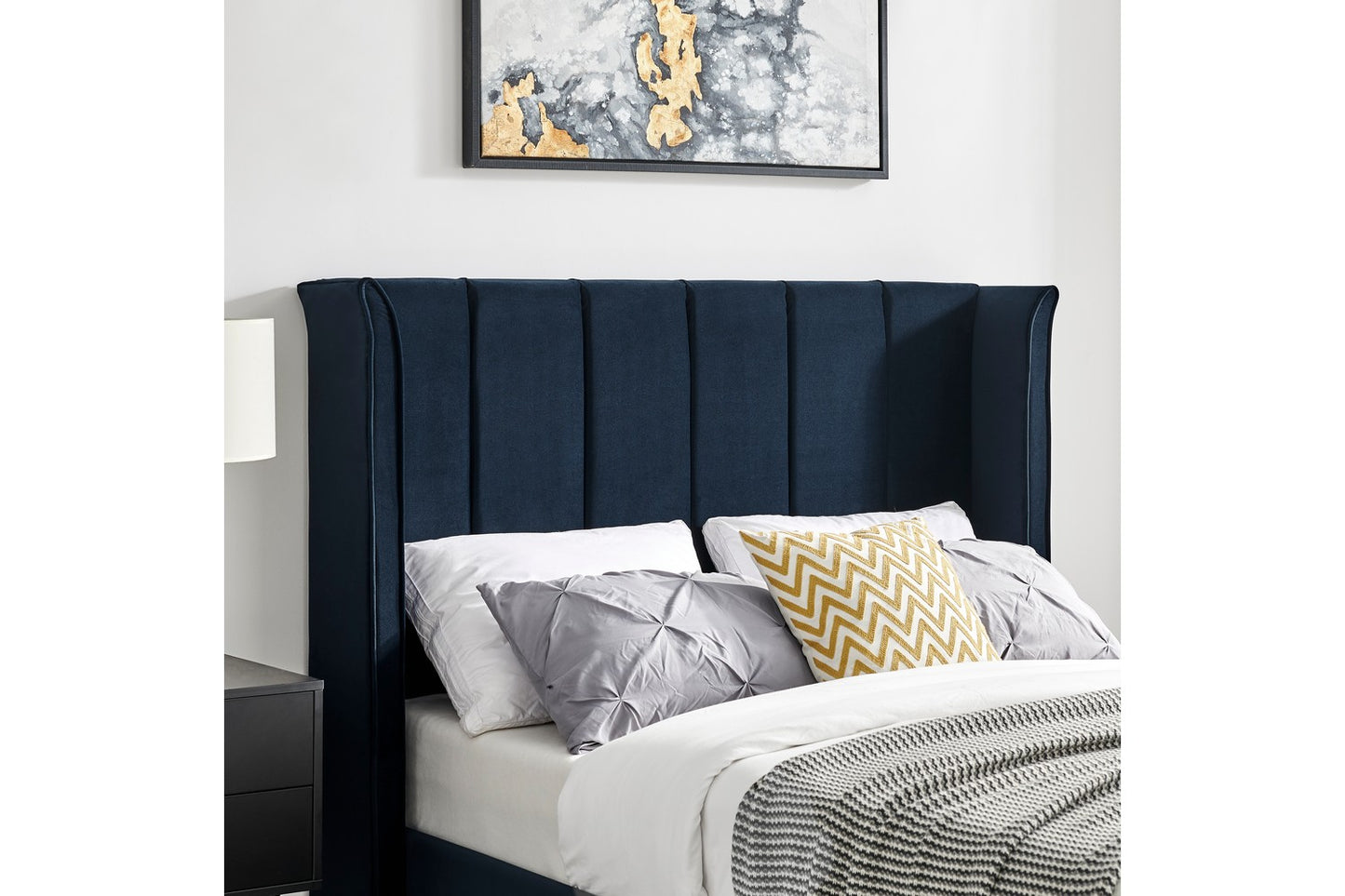 Polaris Bed Frame Double Blue