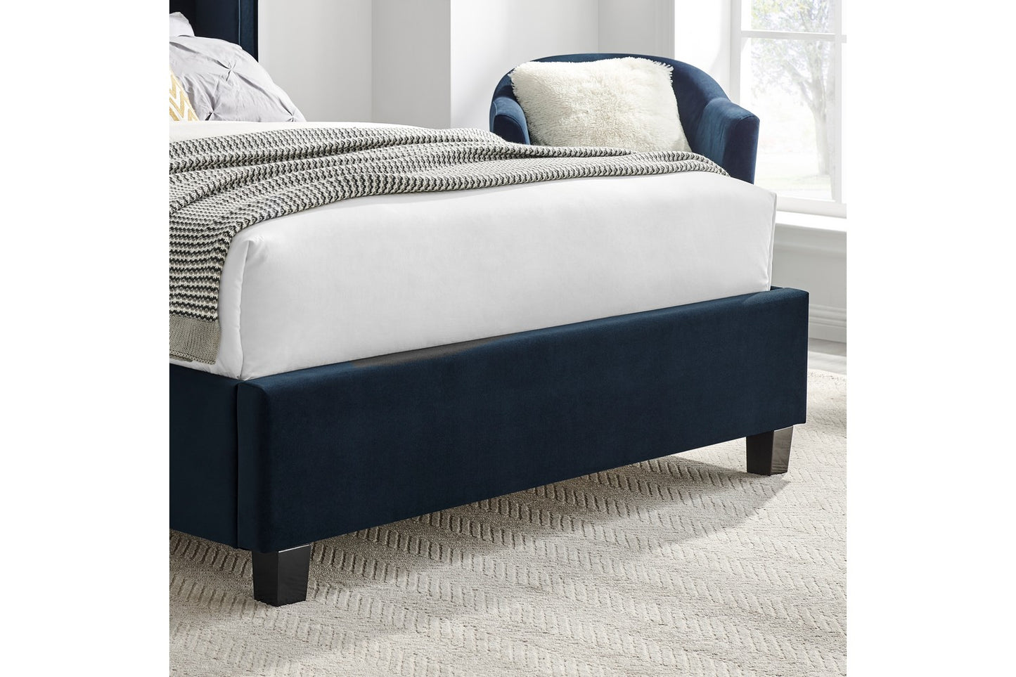 Polaris Bed Frame Double Blue