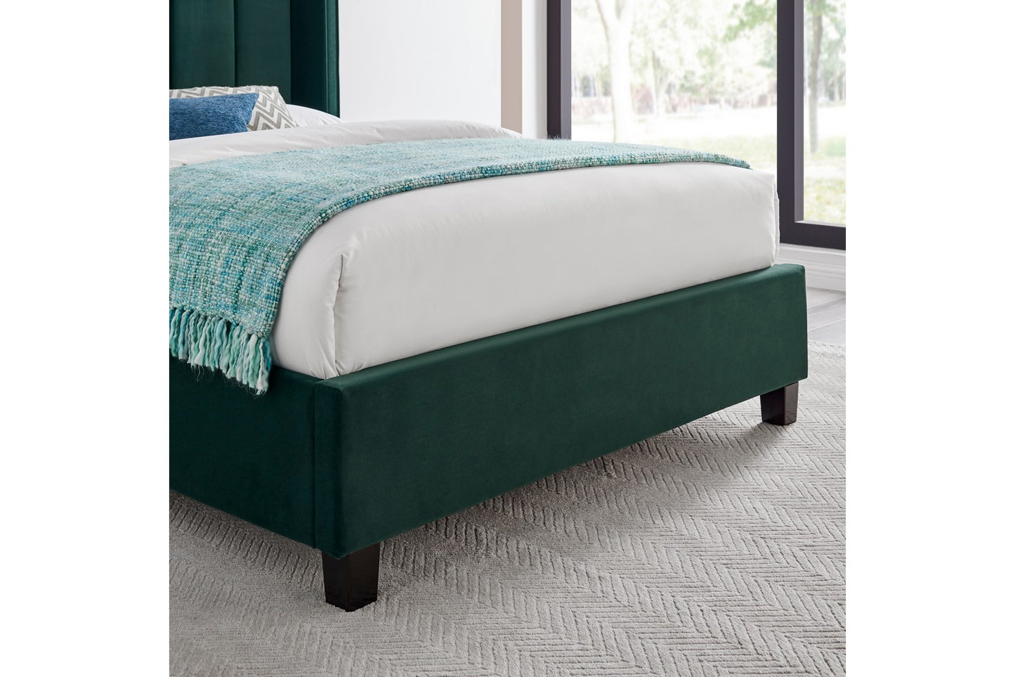 Polaris Bed Frame Double Green