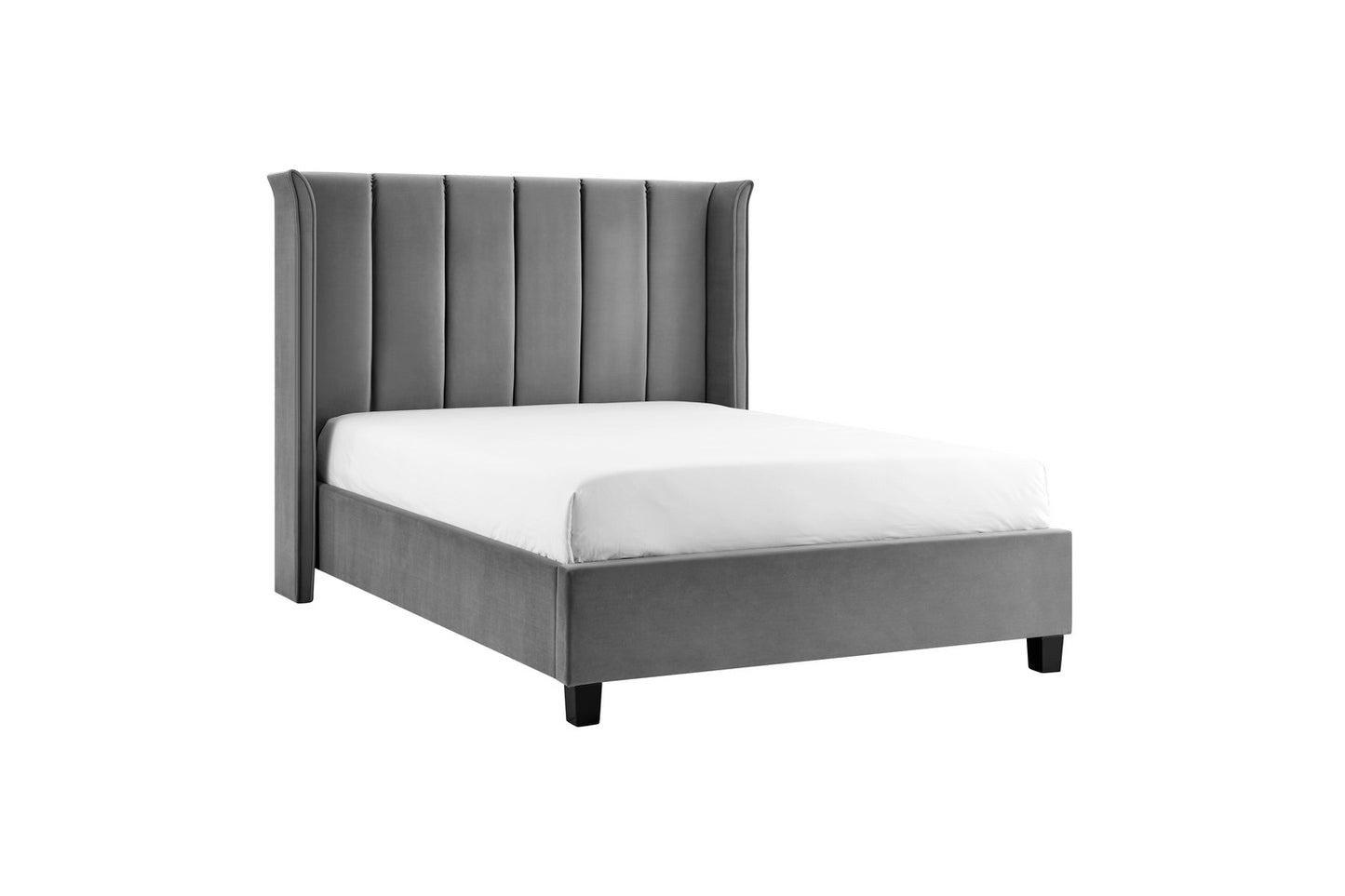 Polaris Bed Frame Double Silver