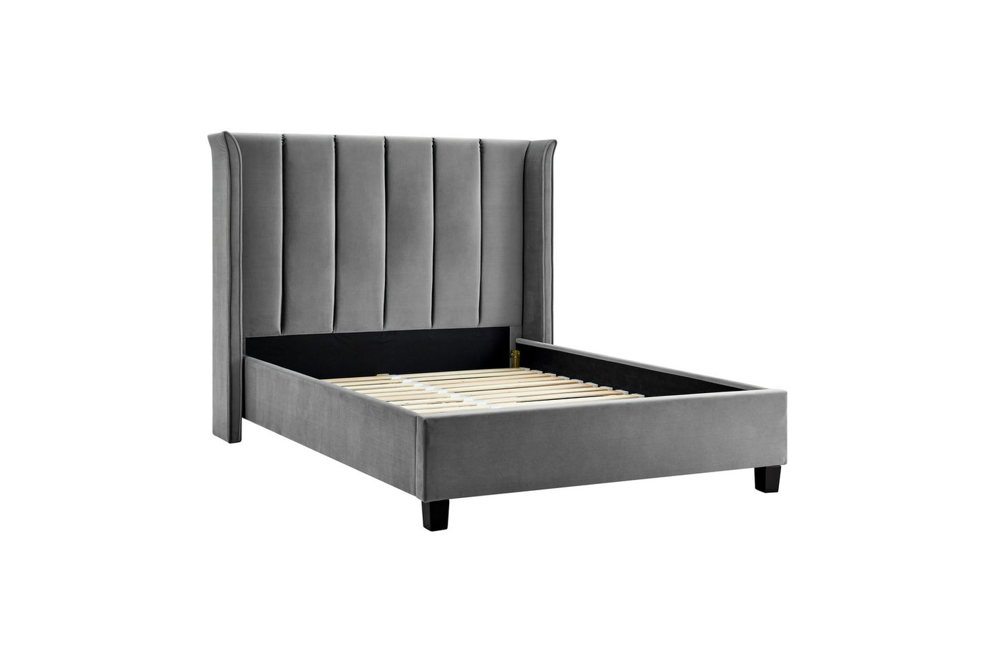 Polaris Bed Frame Double Silver