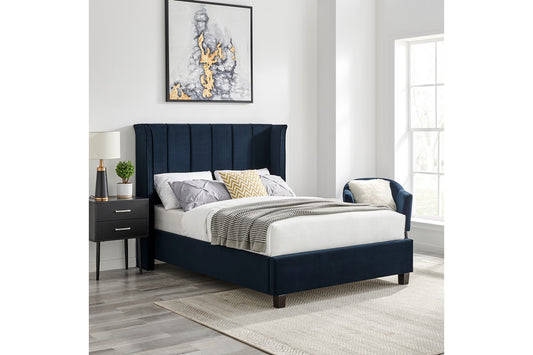 Polaris Bed Frame King Blue