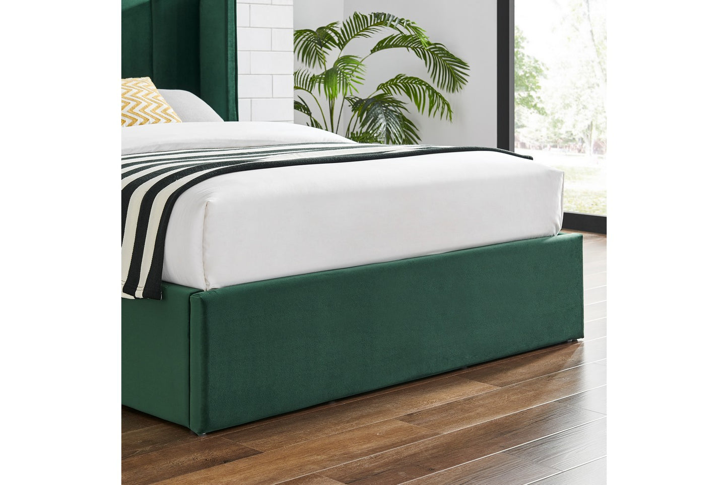 Polaris Bed Frame Double Emerald Ottoman Storage