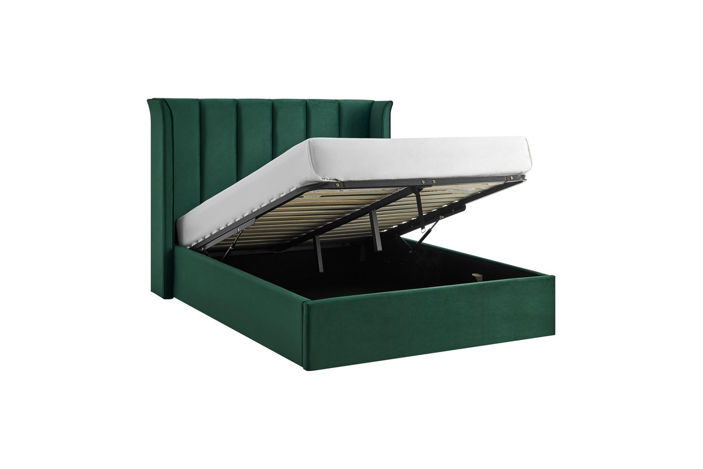 Polaris Bed Frame Double Emerald Ottoman Storage