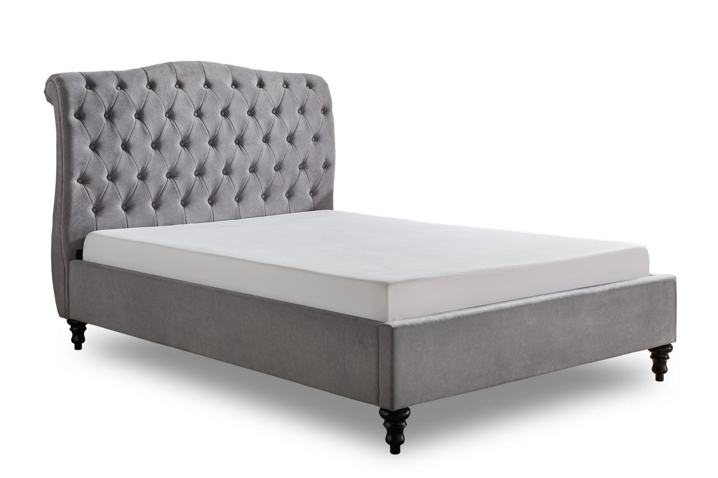 Rosa Bed Frame Double Light Grey