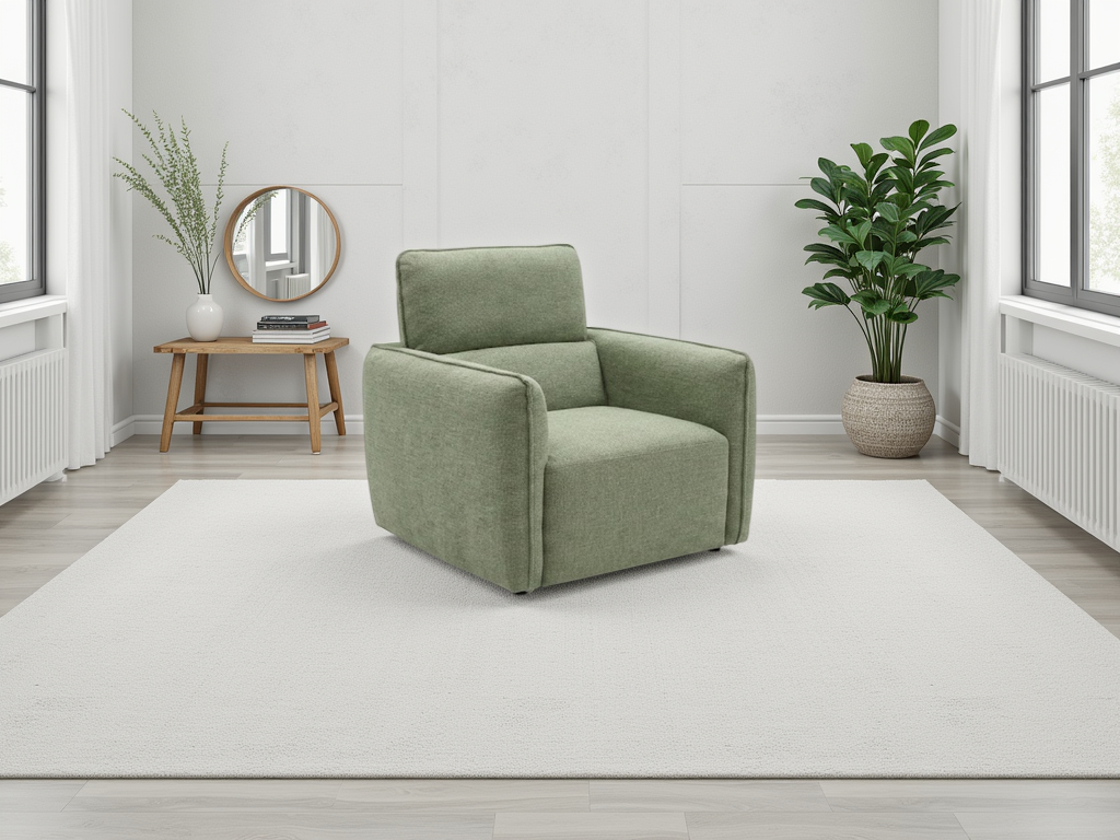 Ascot Sofa Green Armchair