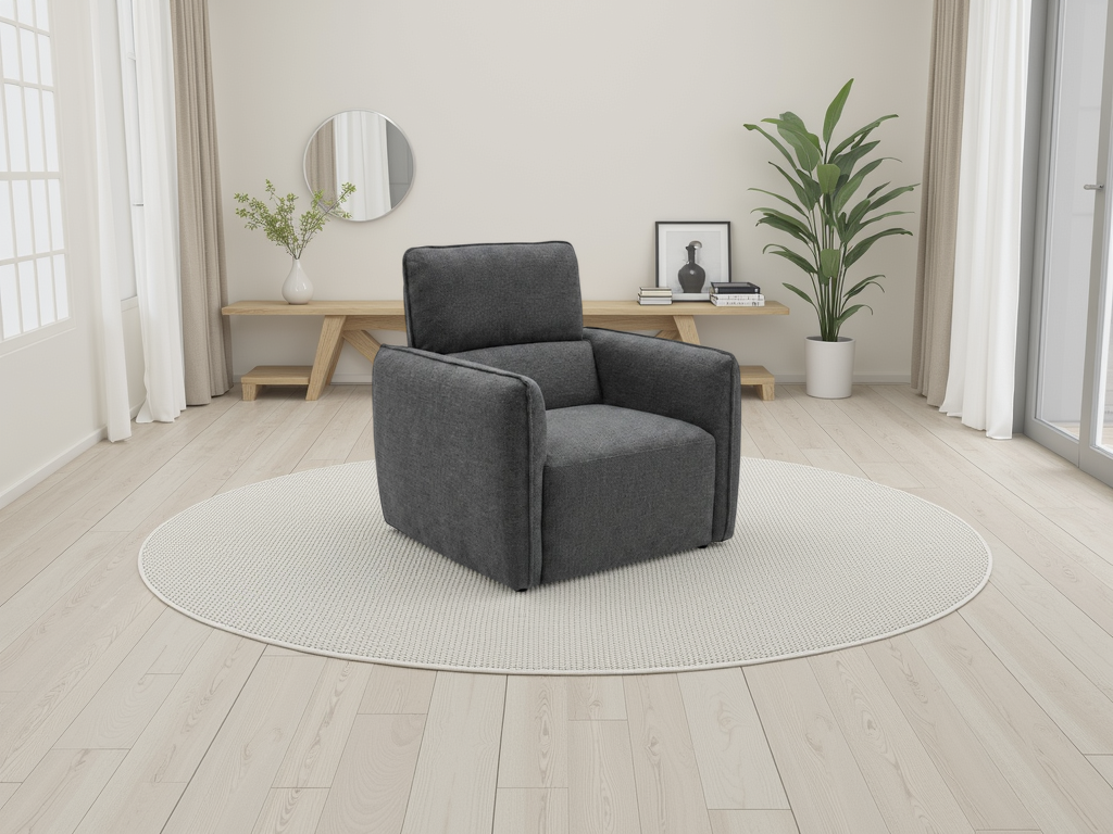 Ascot Sofa Charcoal Armchair