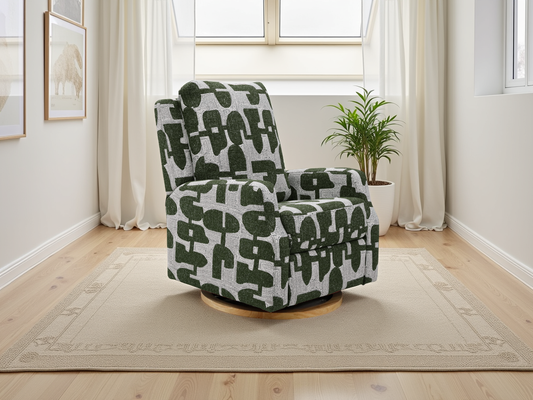 Seville Electric Reclining Chair Green