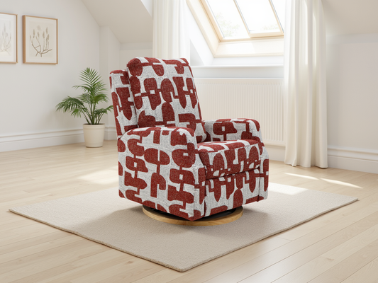 Seville Electric Reclining Chair Red