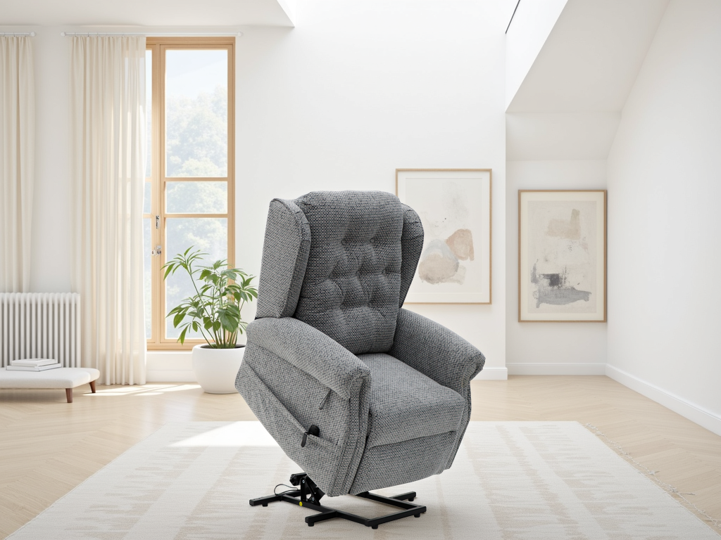 Sienna Rise and Recline Chair Grey