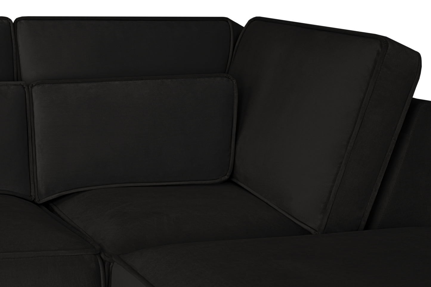 Sloane Sofa Black U Shape Corner