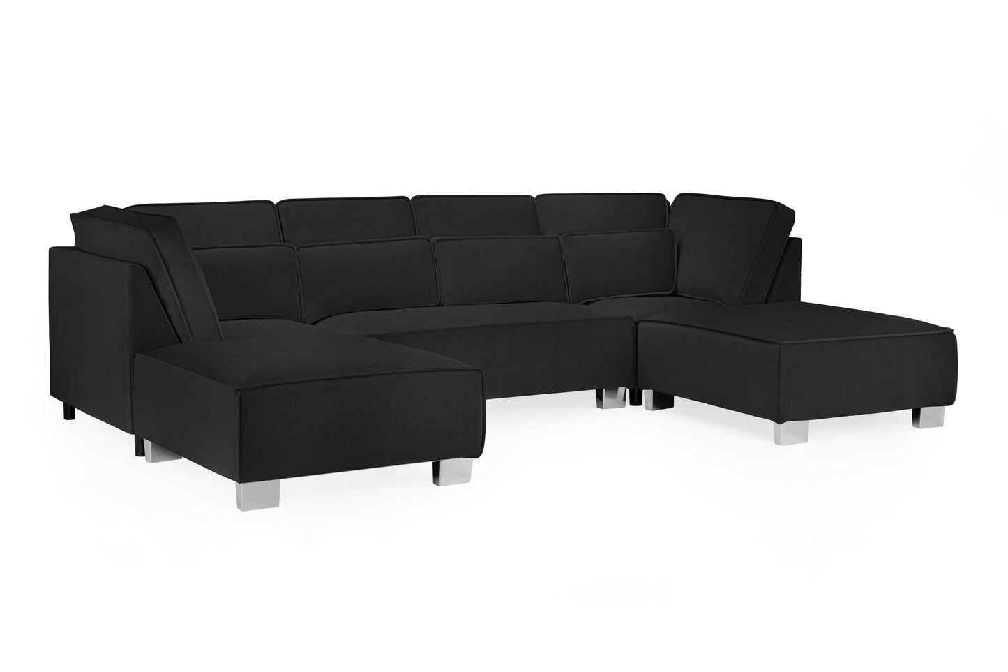 Sloane Sofa Black U Shape Corner