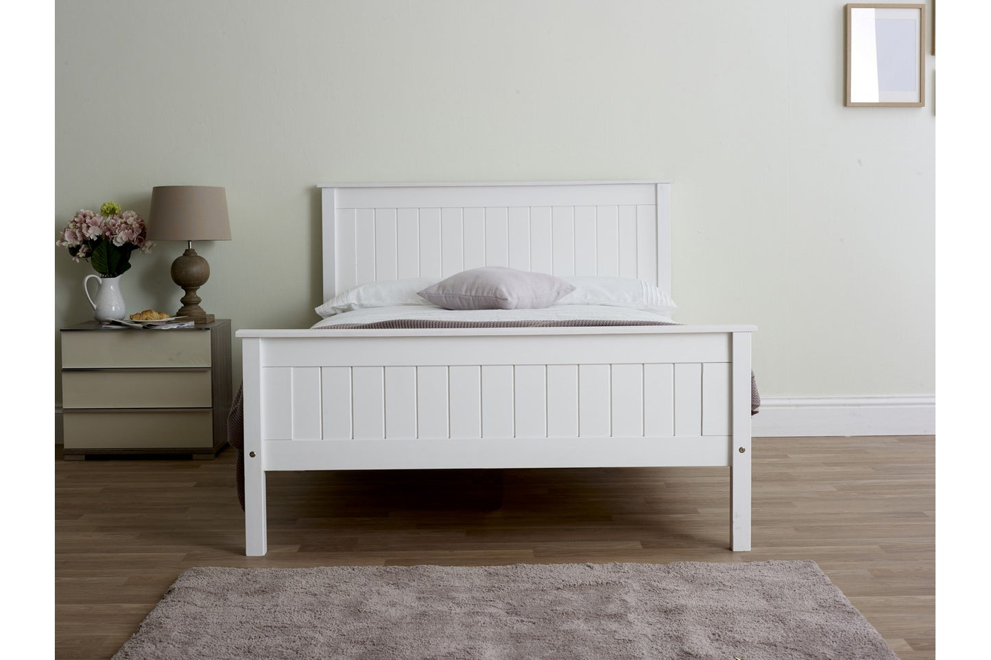 Taurus Bed Frame Double White