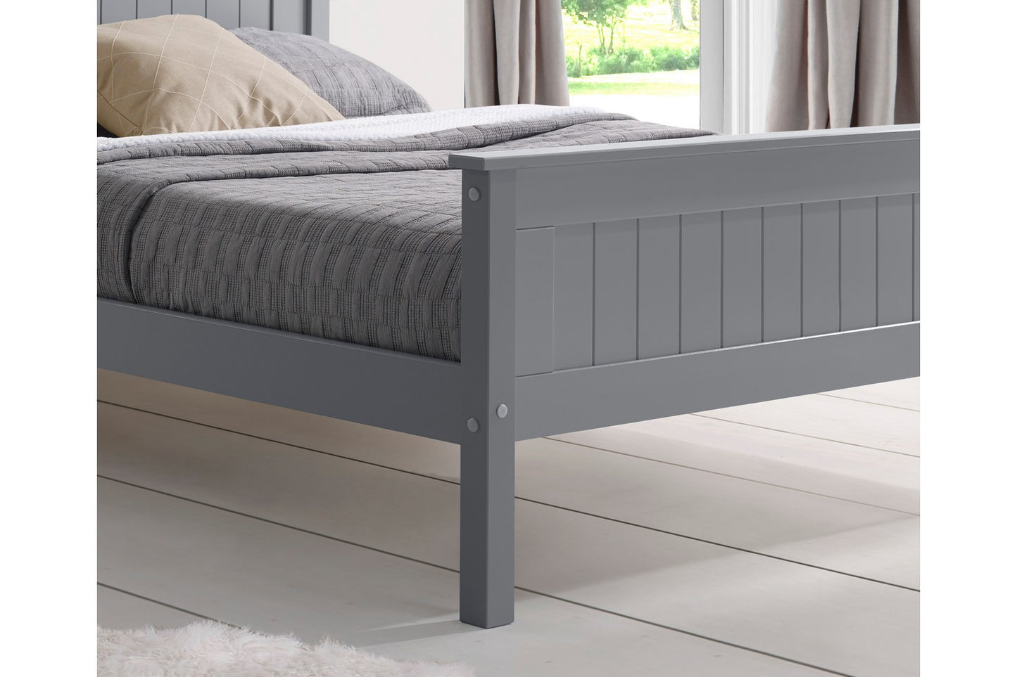 Taurus Bed Frame King Grey