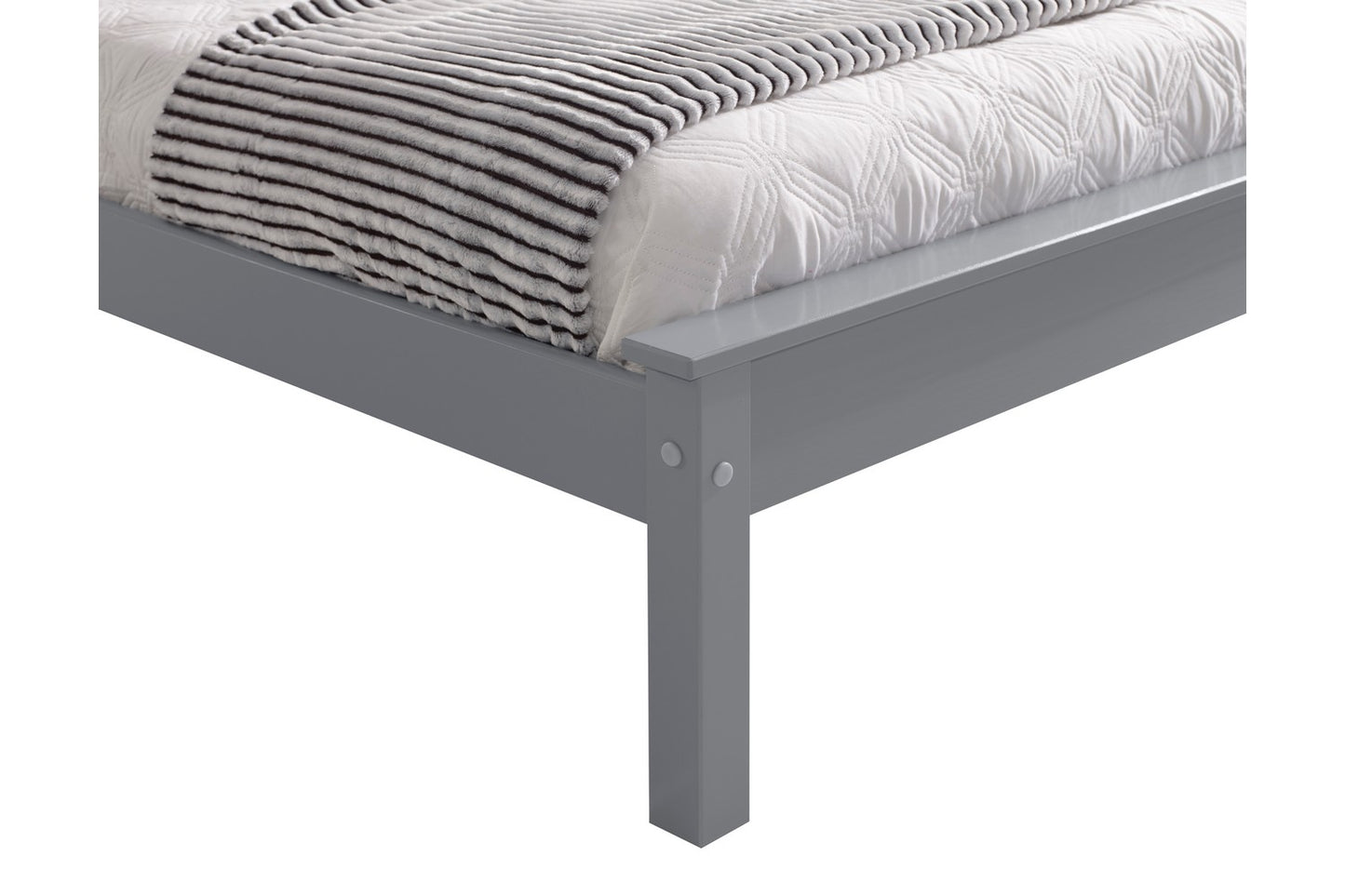 Taurus Bed Frame Single Grey Low Footend