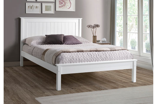 Taurus Bed Frame Single White Low Footend