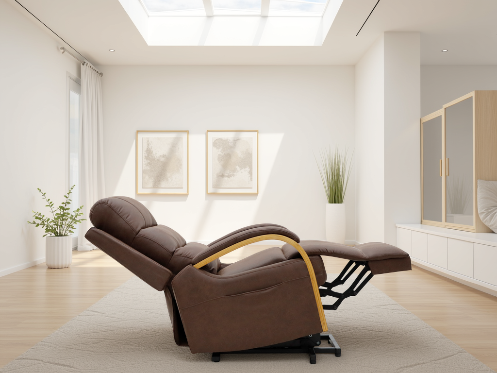 Vigo Electric Reclining Chair Brown