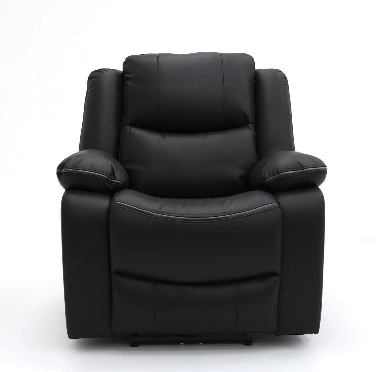 Harald Electric Recliner Sofa Black Armchair