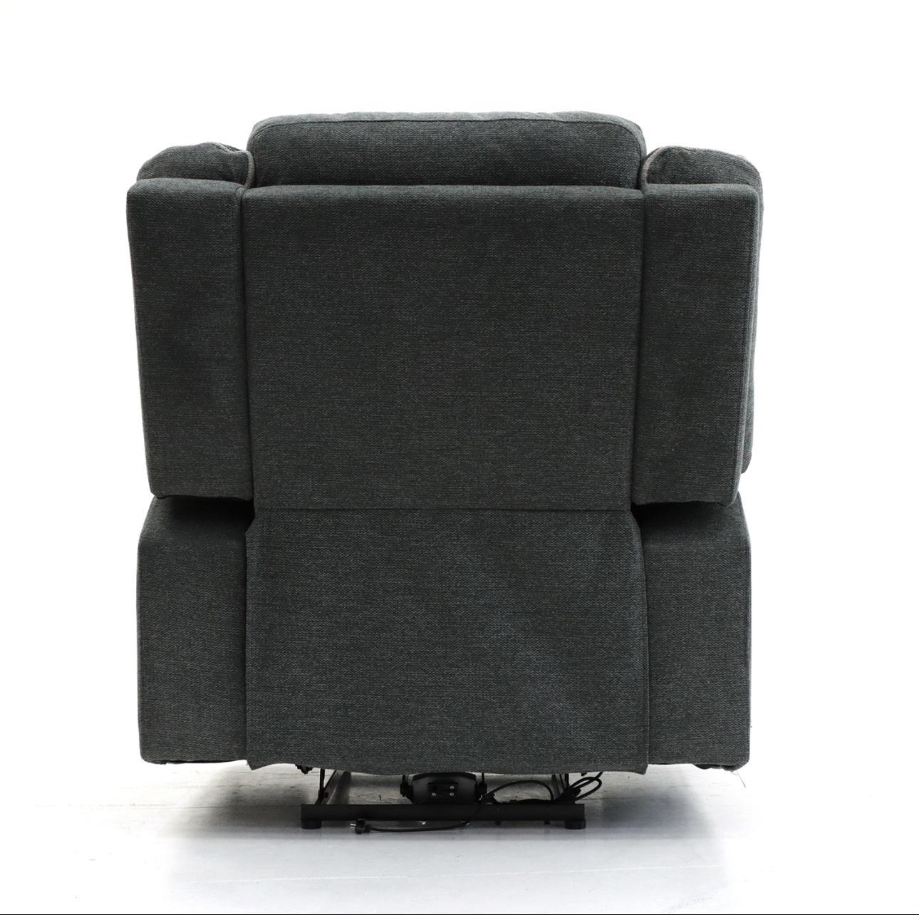 Harald Electric Recliner Sofa Grey Fabric Armchair