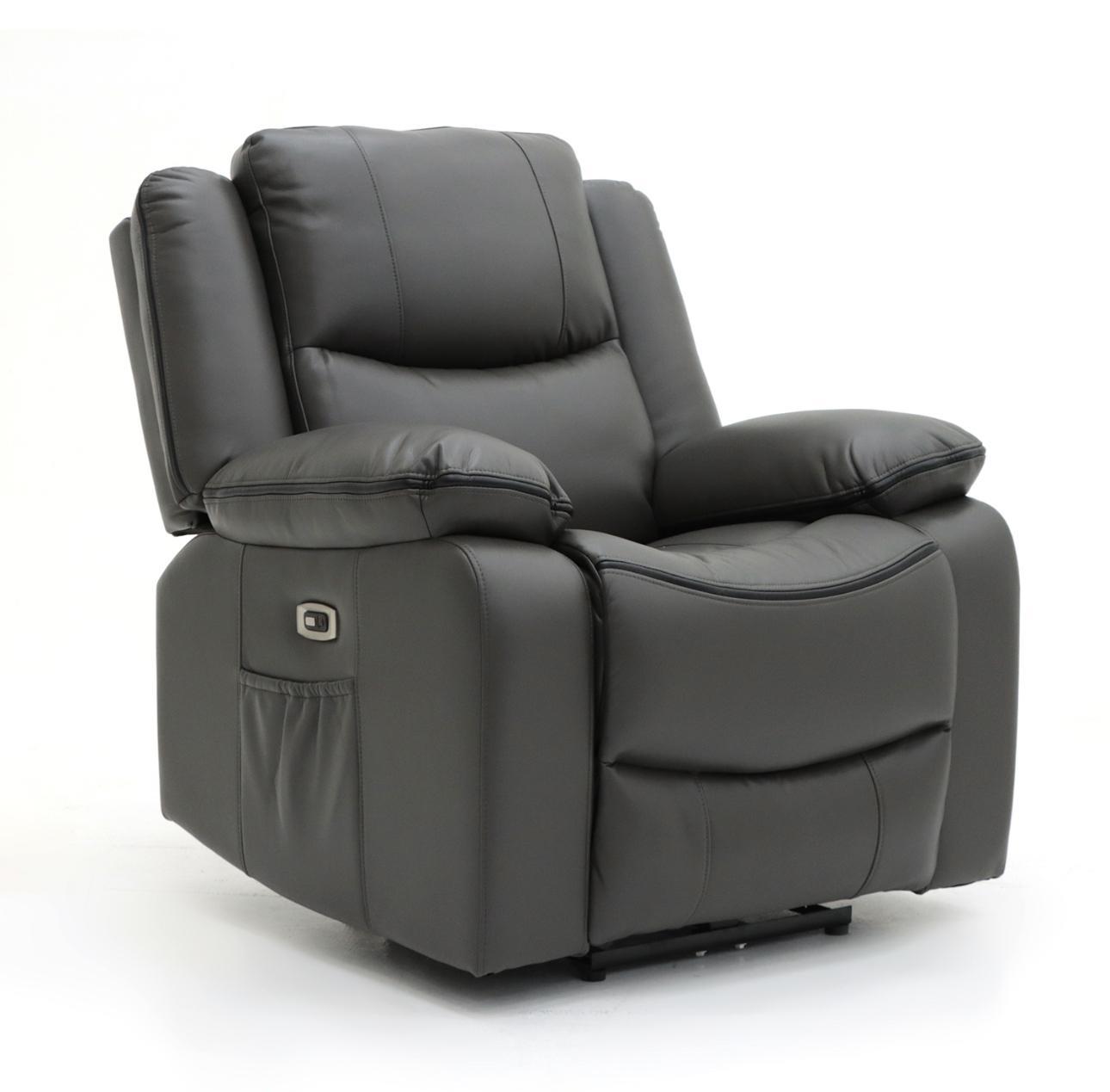 Harald Electric Recliner Sofa Grey Armchair