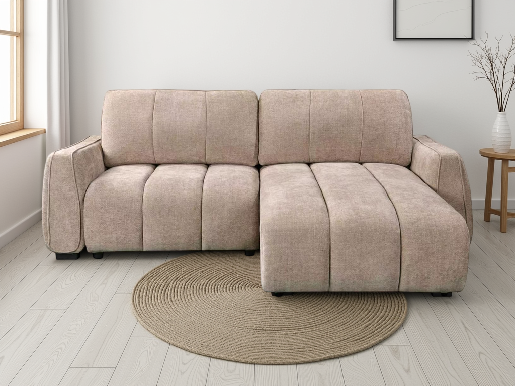 Portland Universal Corner Sofabed Beige