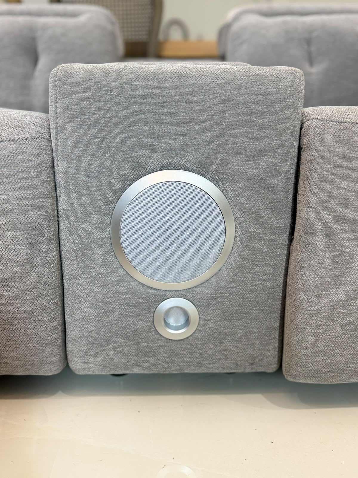 Ohio Electric Recliner Sofa Grey Large Corner