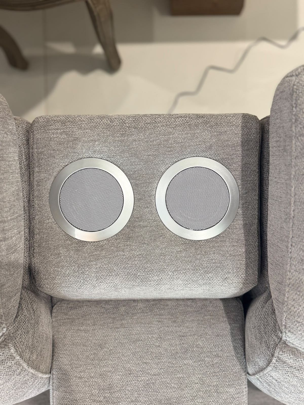 Ohio Electric Recliner Sofa Grey Large Corner